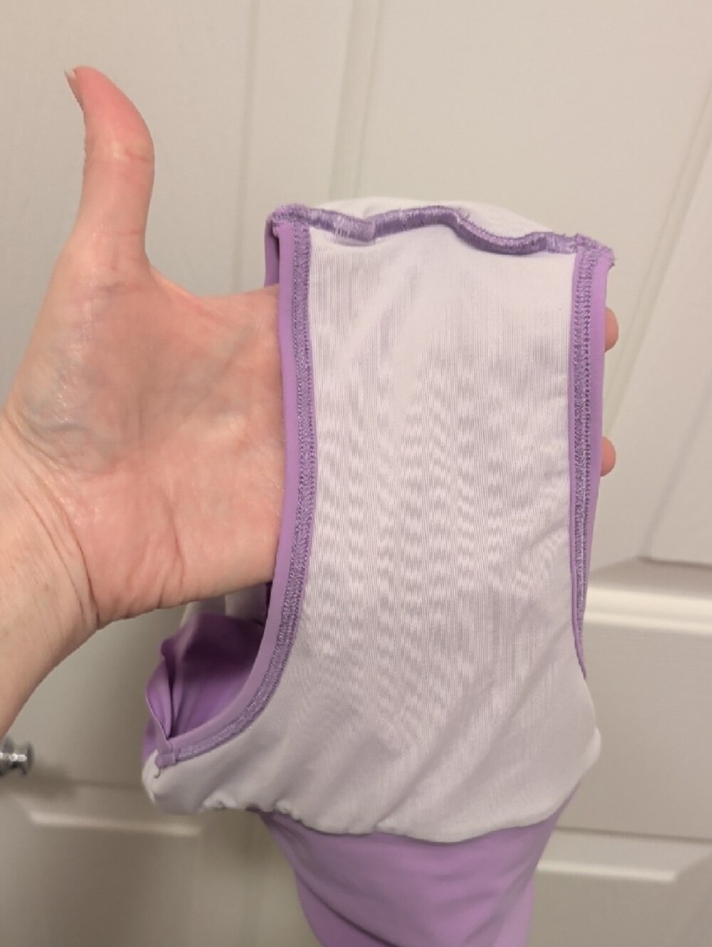 Lulupop Lilac and White Pole Fitness Outfit - Picture 6 of 16